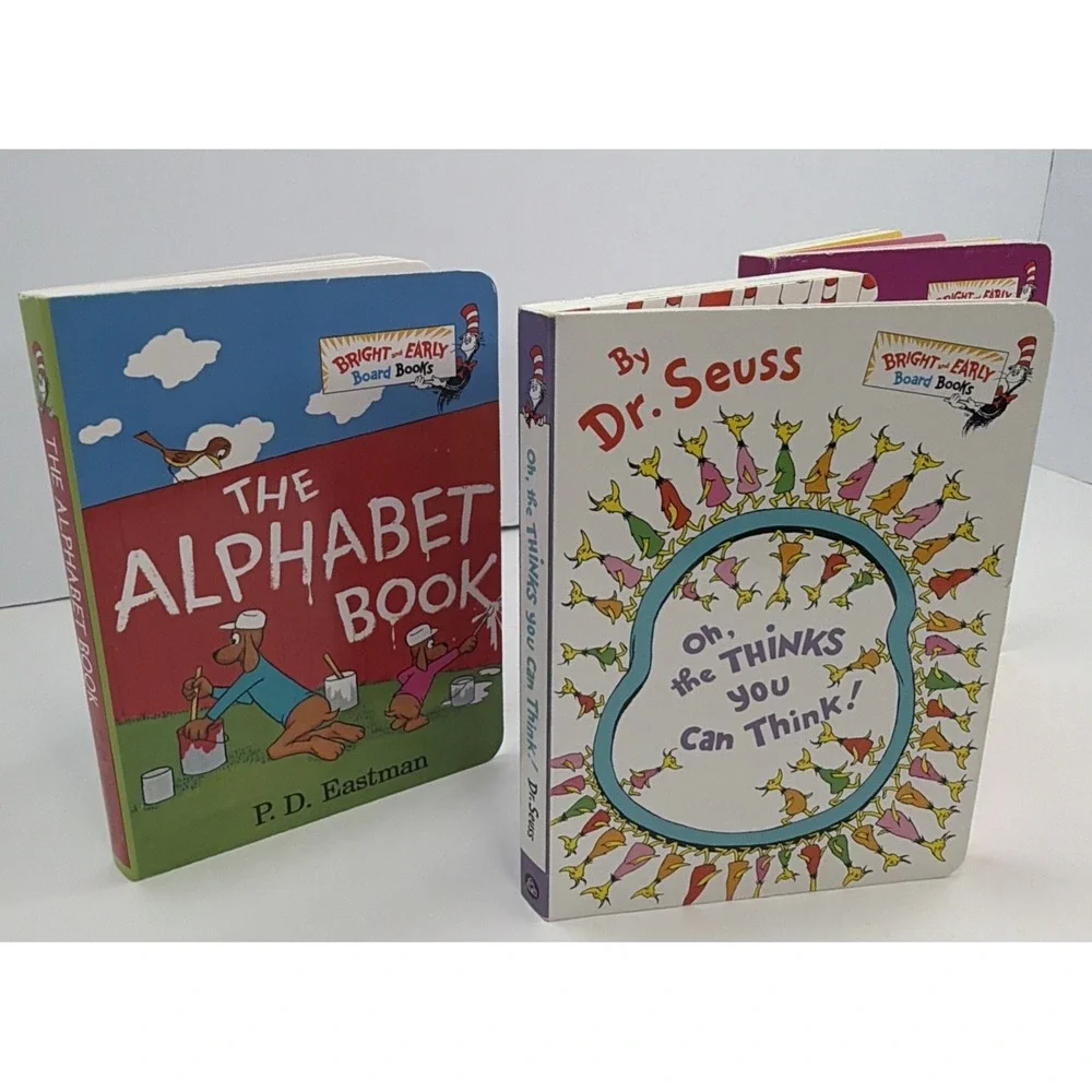 Dr. Suess's Card Books Lot Of 3 - The Alphabet Book, Oh The Thinks You Can Think